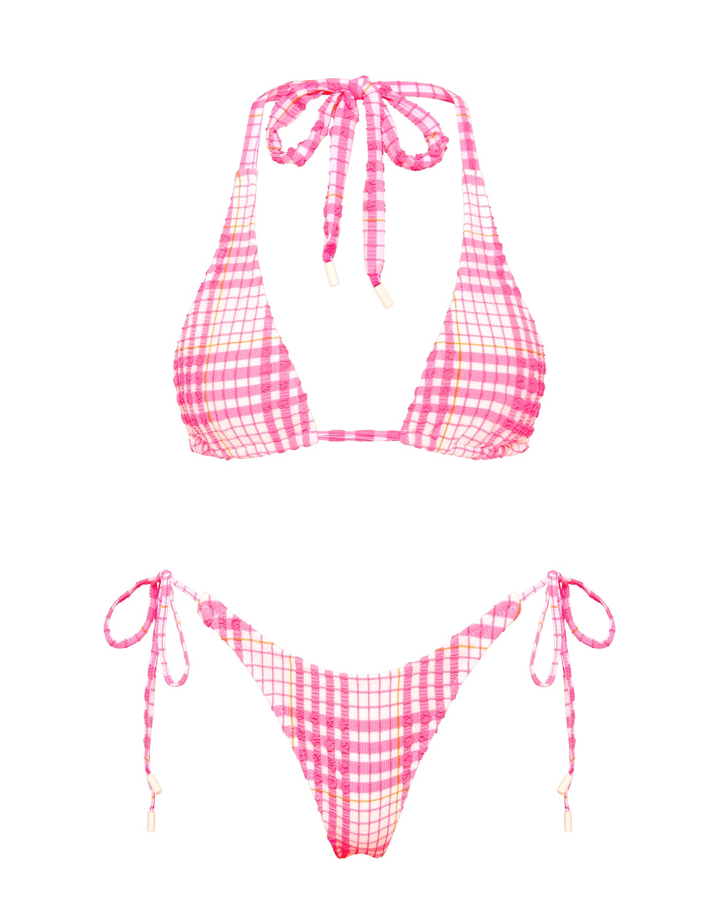 DARA - PETALI Pink Triangle Bikini Set