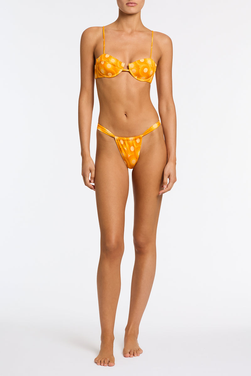 Alternative view of PALMA - TANGERINE Balconette Bikini Set