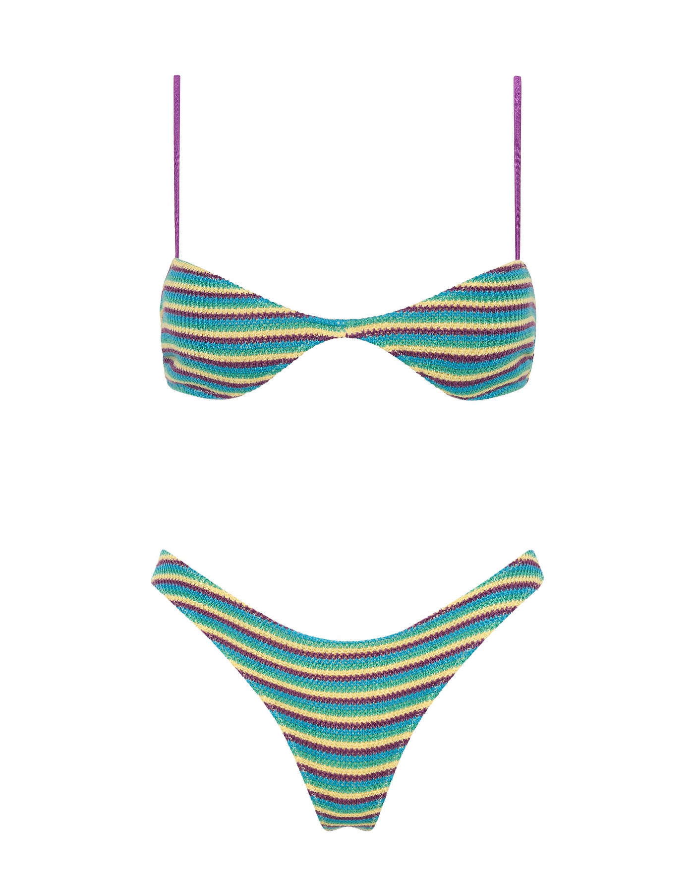 ESTE - ORCHID CROCHET STRIPE Bikini Set - Image 5