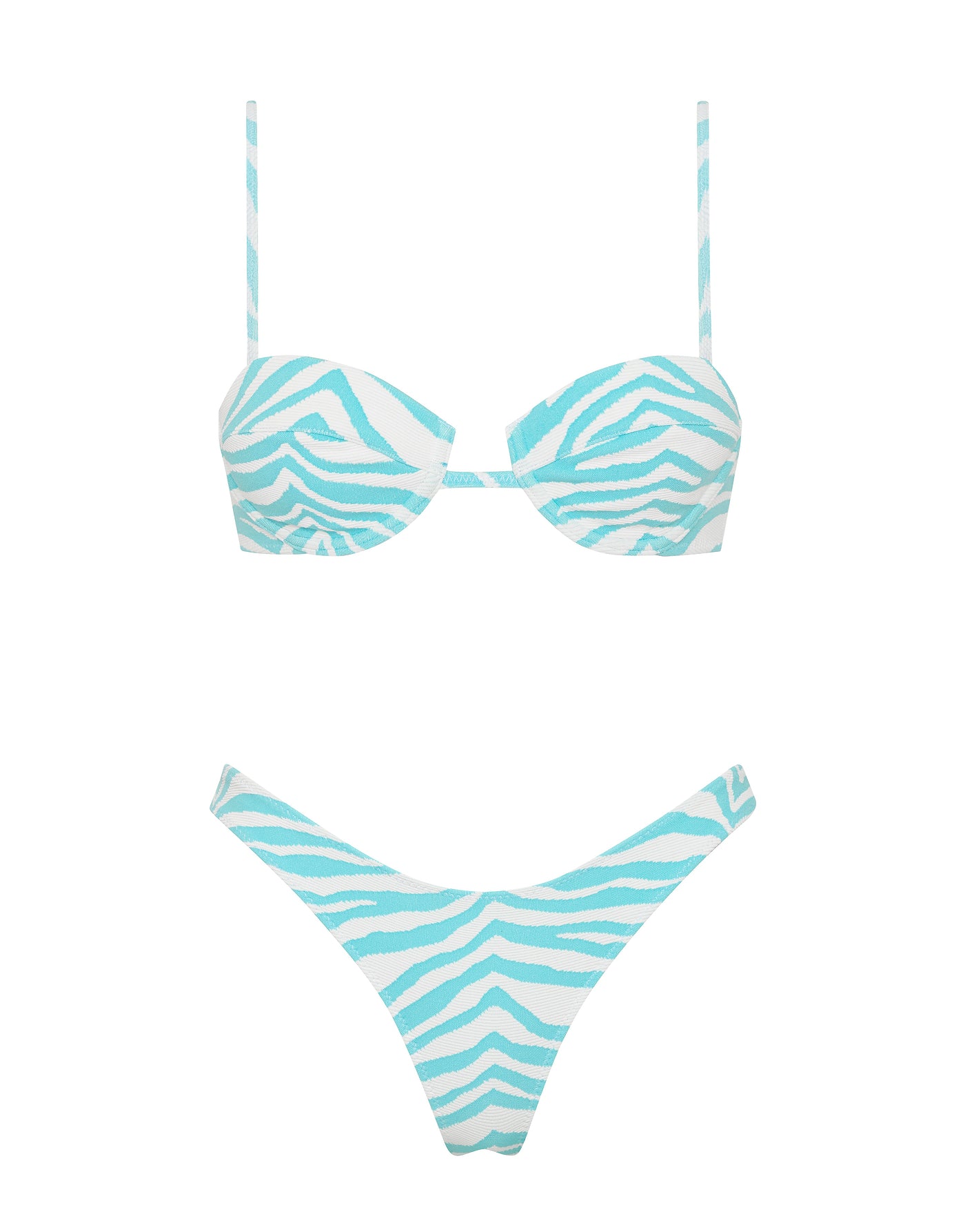 MALA - SKY ZEBRA SPLASH Balconette Bikini - Image 6