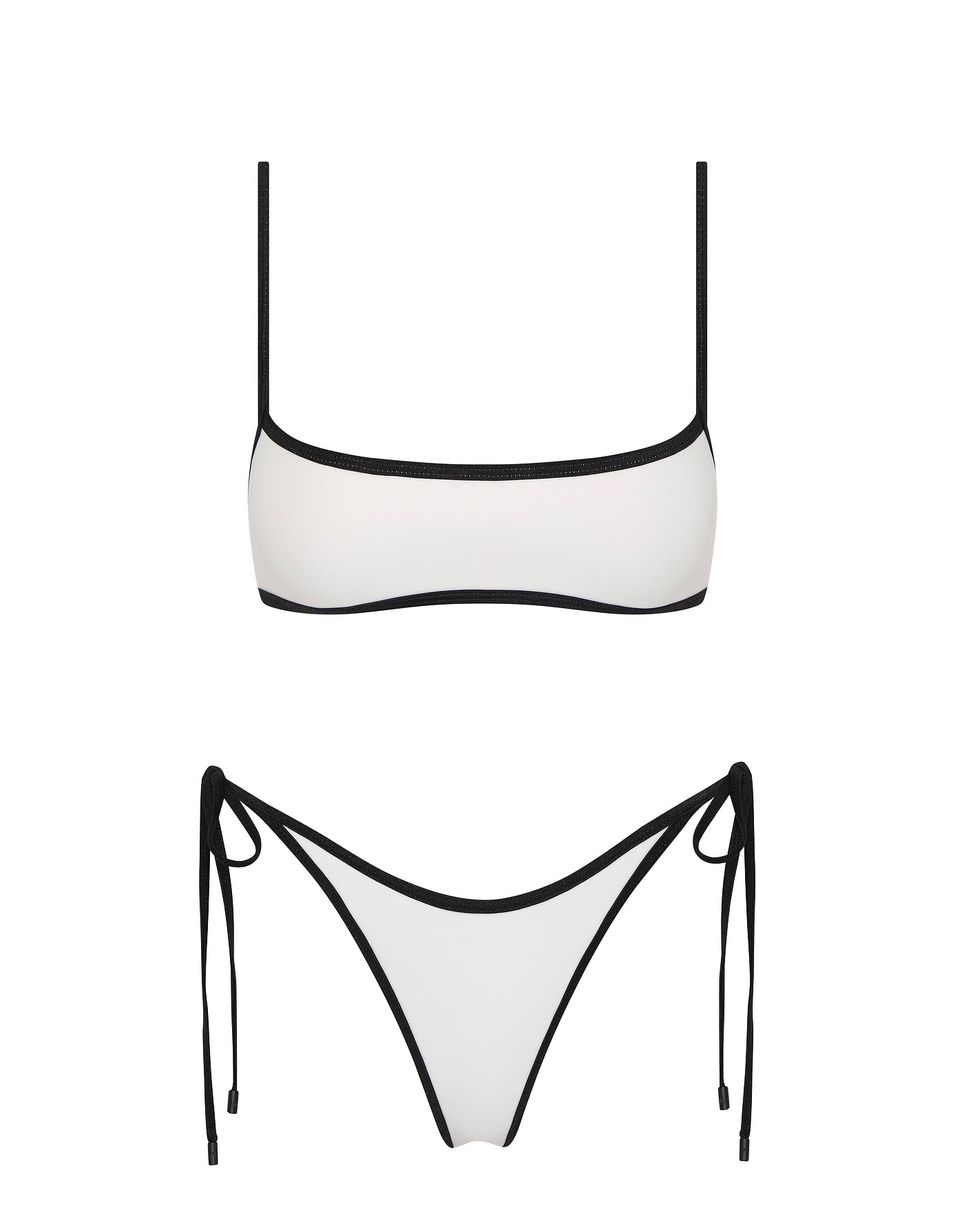 MIMA - PANDA WHITE Neoprene Crop Bikini Set - Image 6