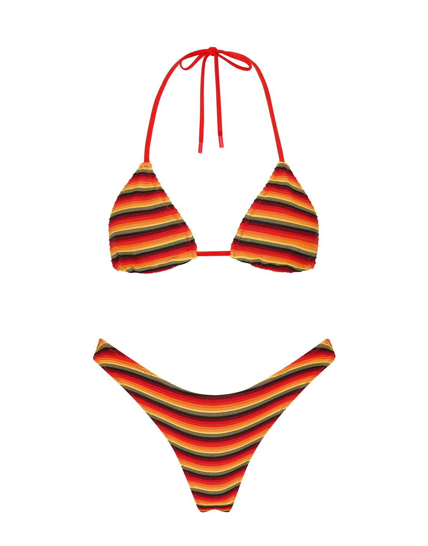 VINCA - HORIZON Stripe Triangle Bikini Set - Image 6