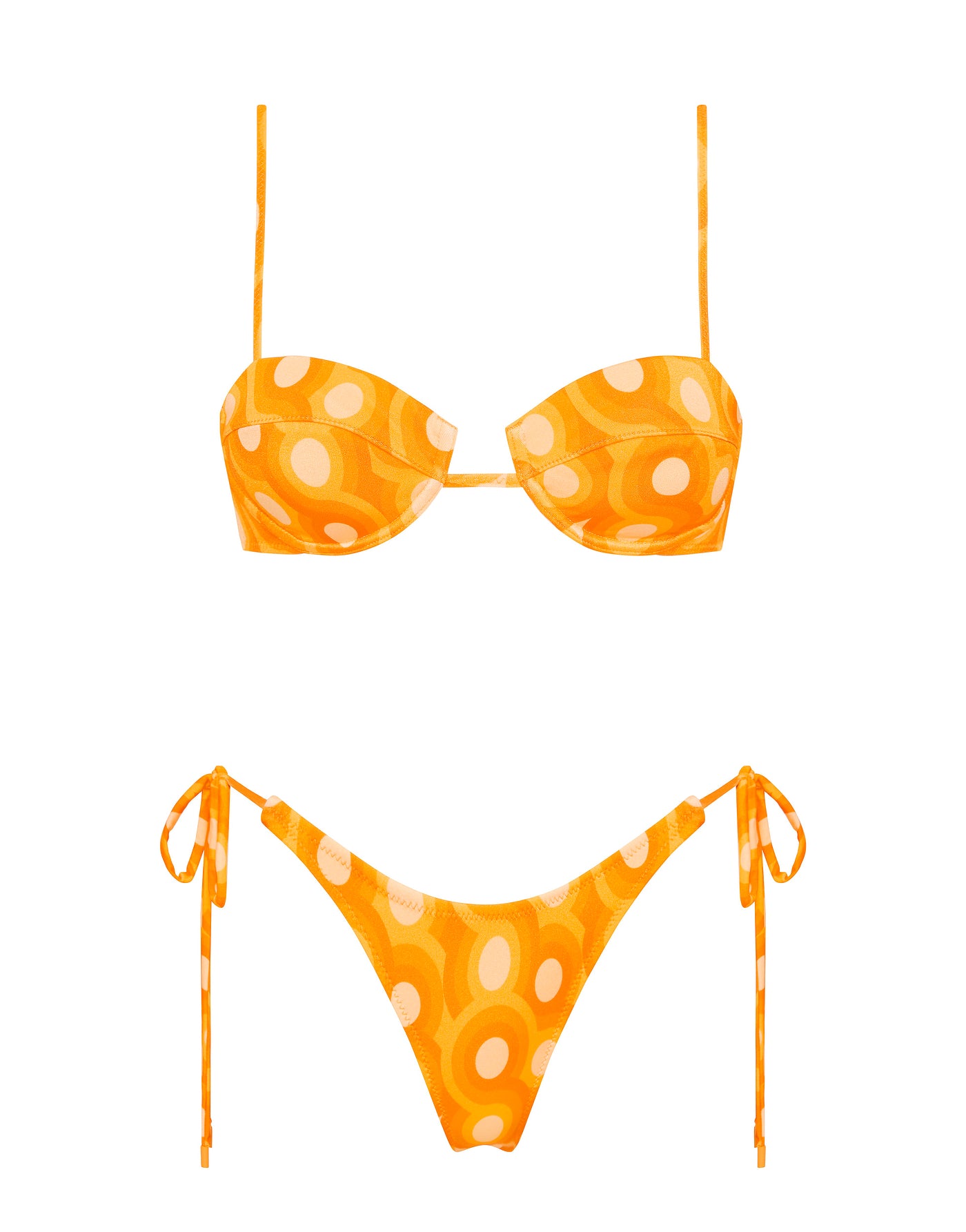 PALMA - TANGERINE Balconette Bikini Set - Image 9